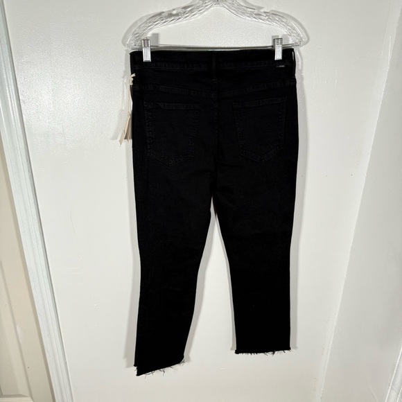NWT MOTHER Insider Mid-Rise Crop Step Fray Jeans Not Guilty - Picture 9 of 9
